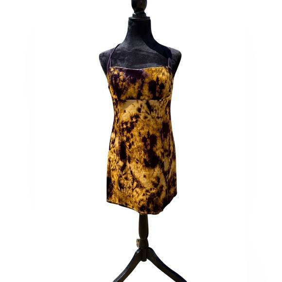 Urban Outfitters Dresses & Skirts - Urban Outfitters Purple and Gold Mini Dress size Large